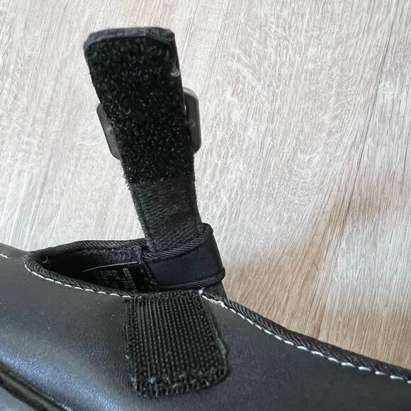 Zara Kids T-Strap Mary Jane Shoes Size EU 22 US 6 Black Embroidered Buckle Fall - Picture 9 of 9